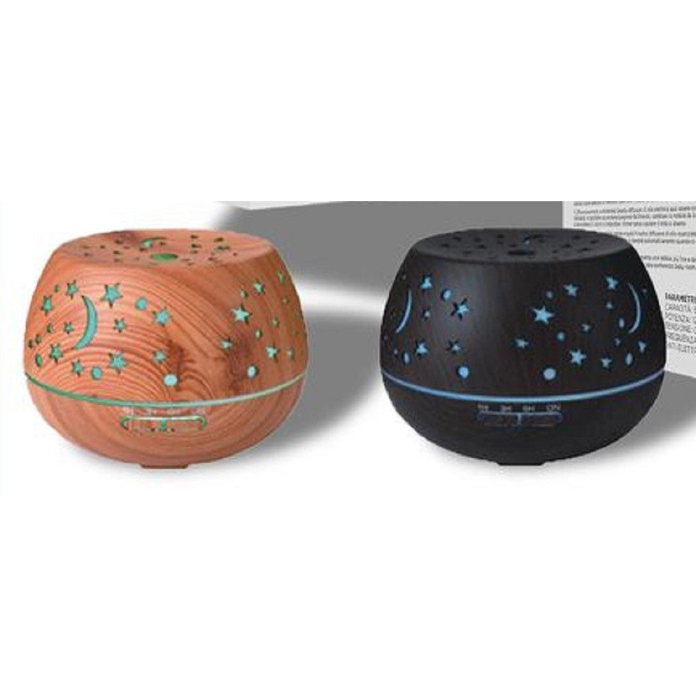 Trade Shop - Diffusore Aromi Umidificatore Ultrasuoni 500ml 8w Aromaterapia Oli Essenziali Tx-8360 -