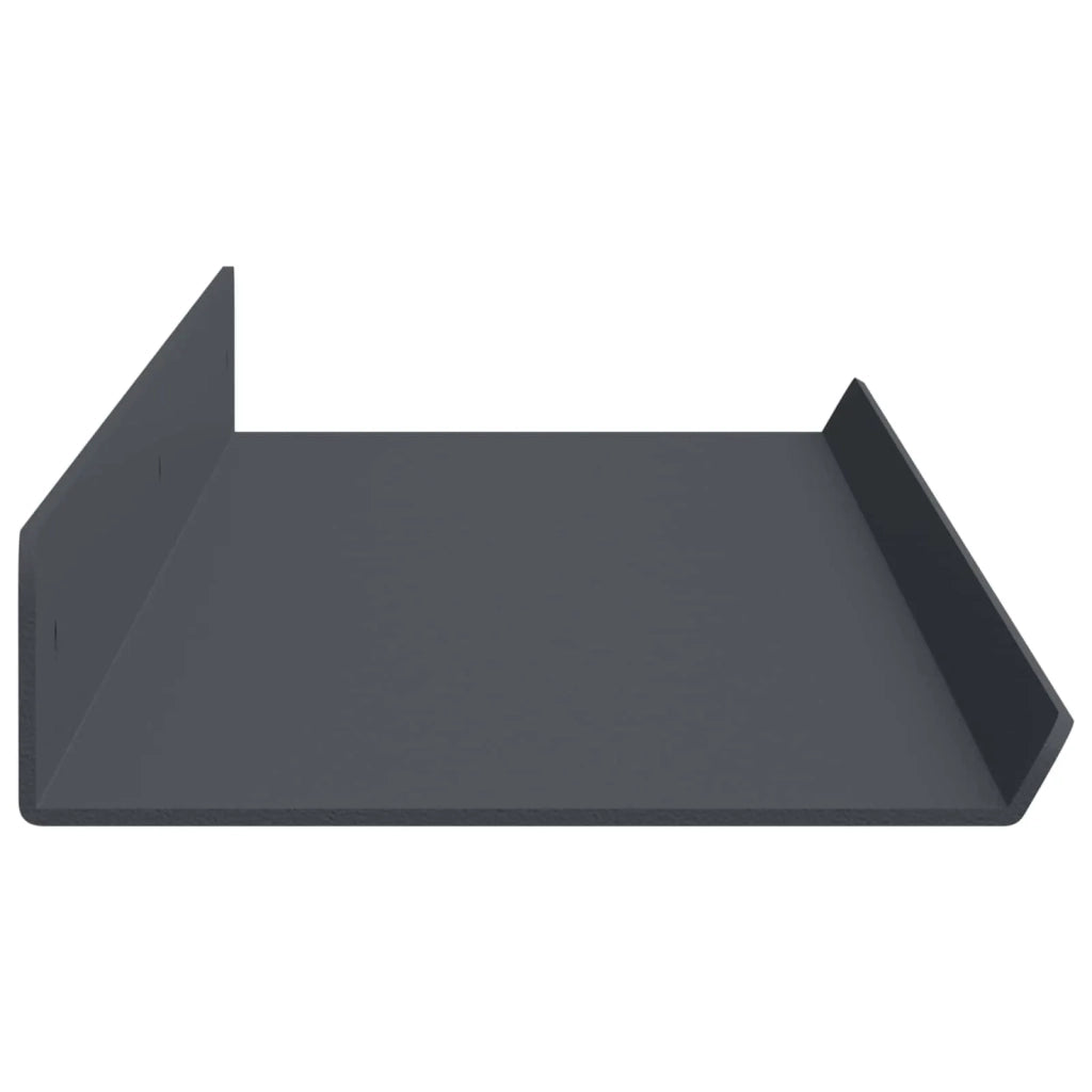 Mensola sospesa 4 pcs Antracite 80 x 9 x 2,5 cm Acciaio 8003977