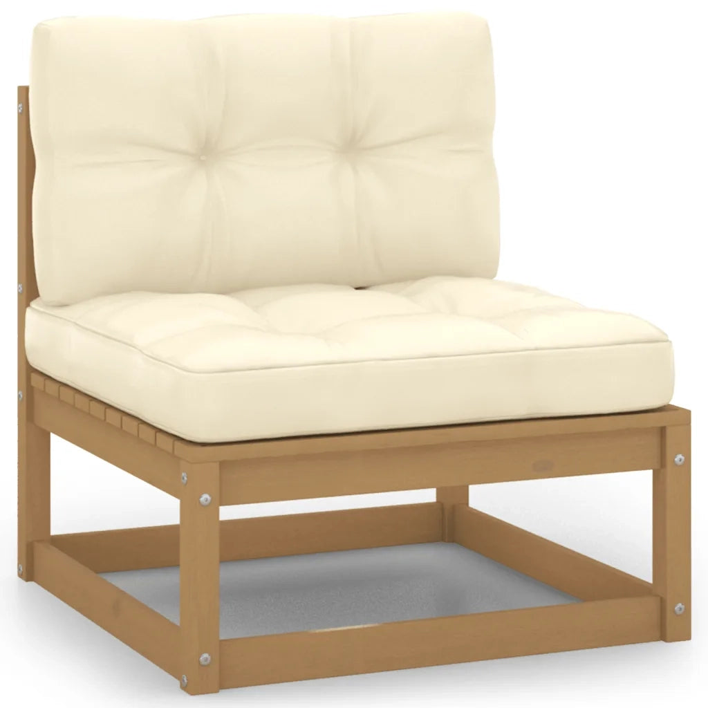 Set Divani da Giardino 13 pz con Cuscini Legno Massello di Pino 3076347