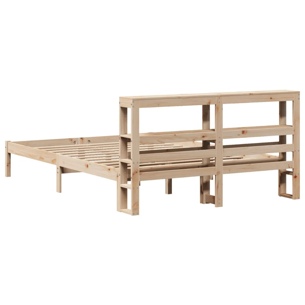 Letto senza Materasso 150x200 cm in Legno Massello di Pino