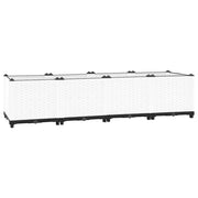 Fioriera rialzata per piante fiori terrazza giardino 160 x 40 x 38 cm polipropilene grigio 02_0039216