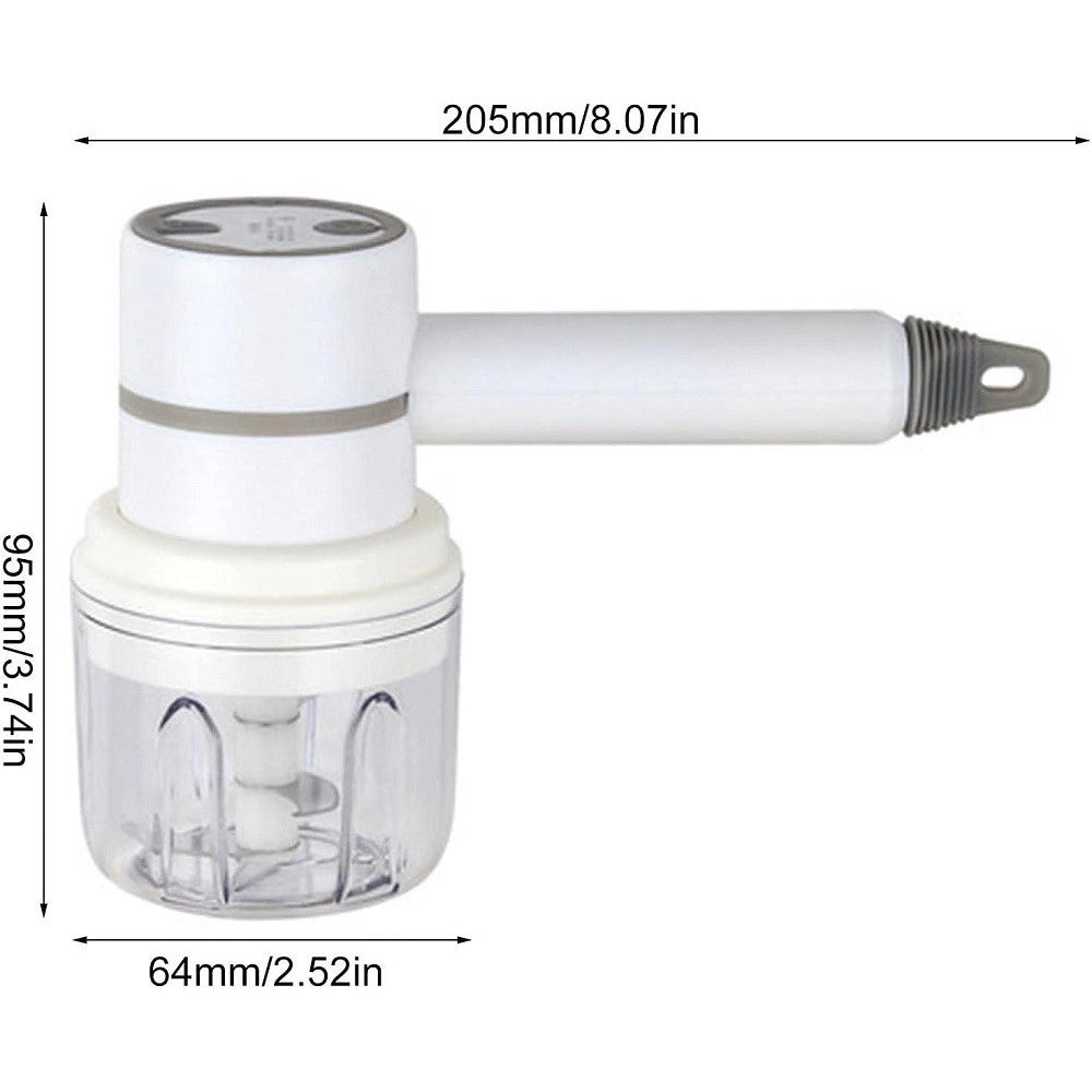 Trade Shop - Set Frullatore A Immersione In Acciaio Inox Portatile Per Preparazione Alimenti -