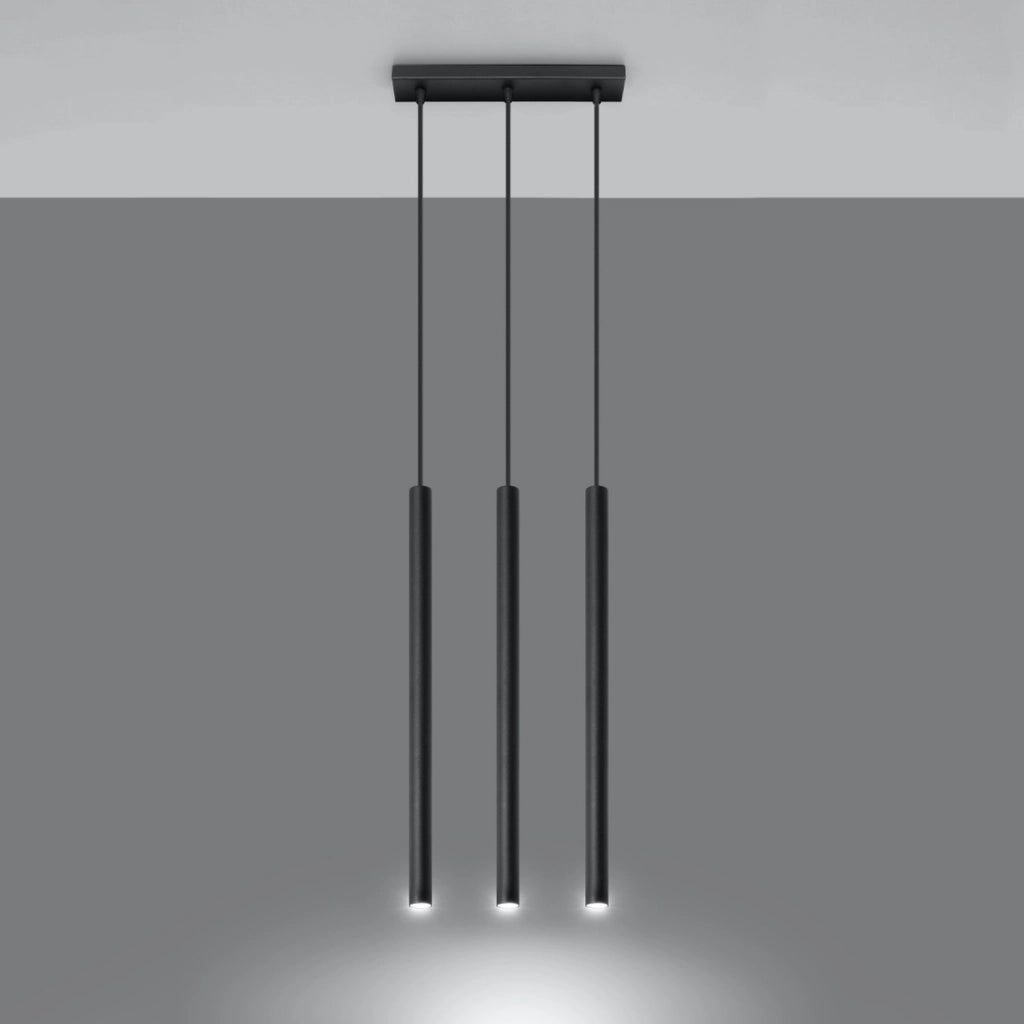 Lampadario Velino 3 luci nero G9 Pure Lume PU.0470