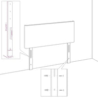 Testiera ad Orecchio Grigio Chiaro 163x16x118/128 cm in Tessuto