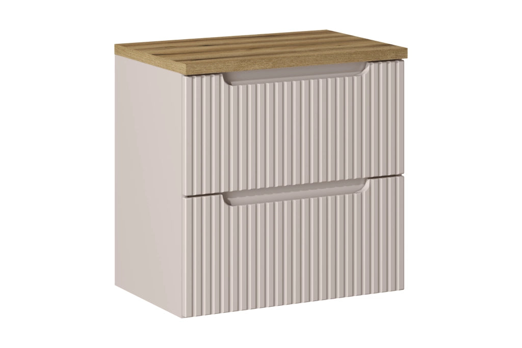 Set mobili bagno 60 cm con piano Nova Cashmere 60 x 1401 x 40 cm