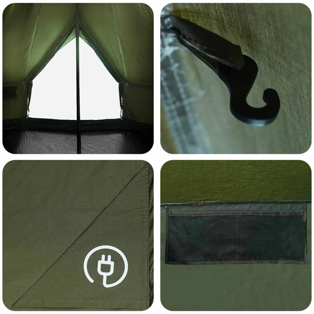Tenda Familiare Verde militare 8 persone Policotone