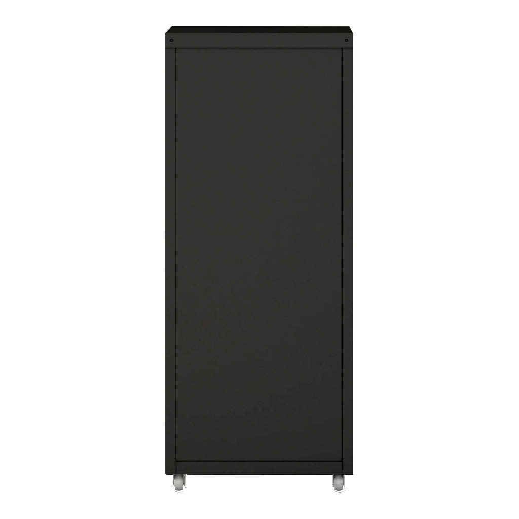 Cassettiera per ufficio mobile portadocumenti raccoglitori e materiale per ufficio su ruote con 5 cassetti 69 x 28 x 41 cm nero 03_0006330