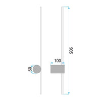 Applique Da Parete Led Lhj062-w Black Gold