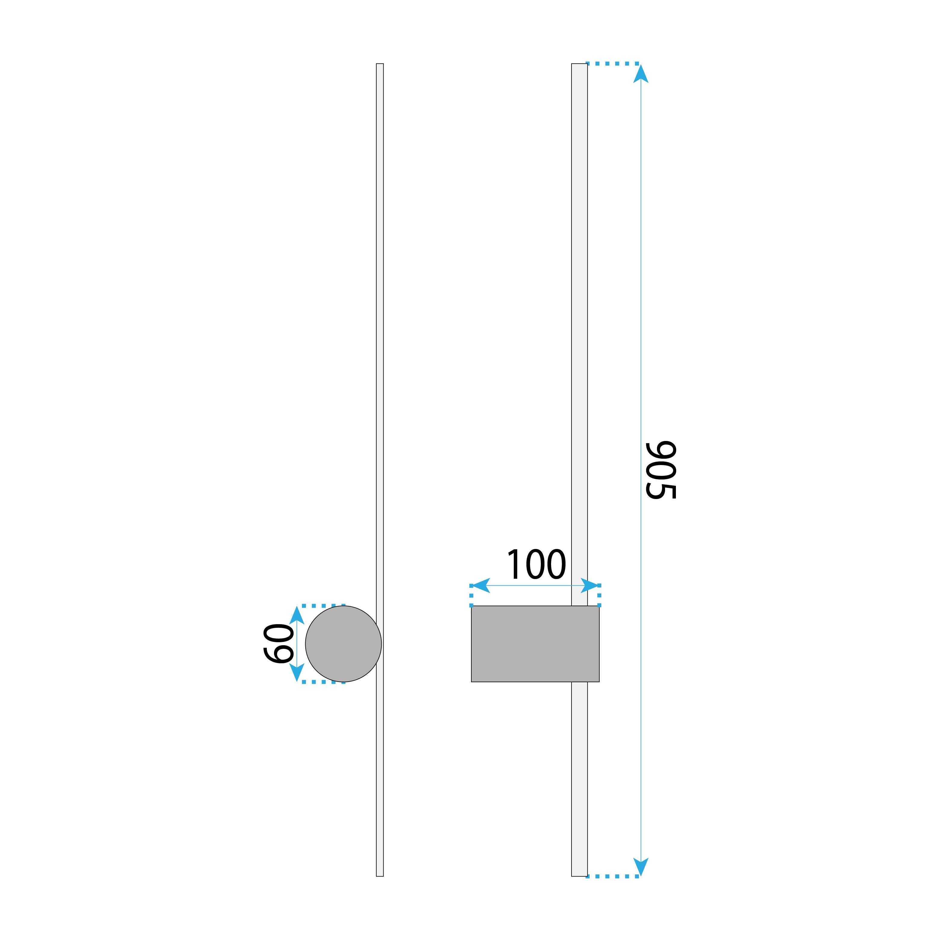 Applique Da Parete Led Lhj062-w Black Gold