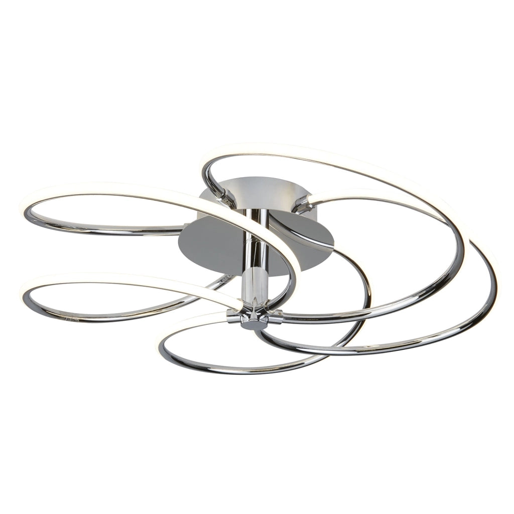 Lampada a Soffitto Tiffany Asheville Metallo Bronzo Valiant 2 Luci E27