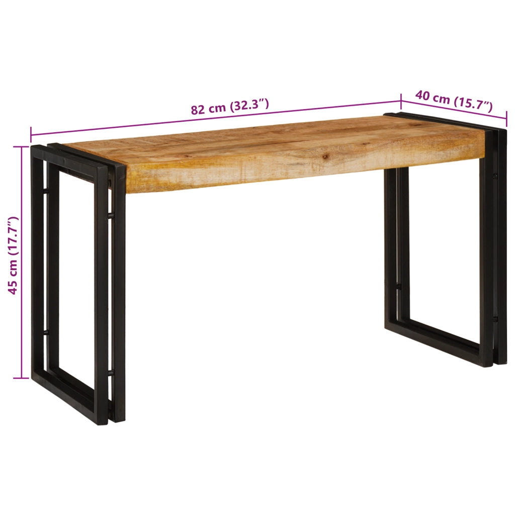 Tavoli da Annidamento 3 pz Legno Massello Grezzo di Mango