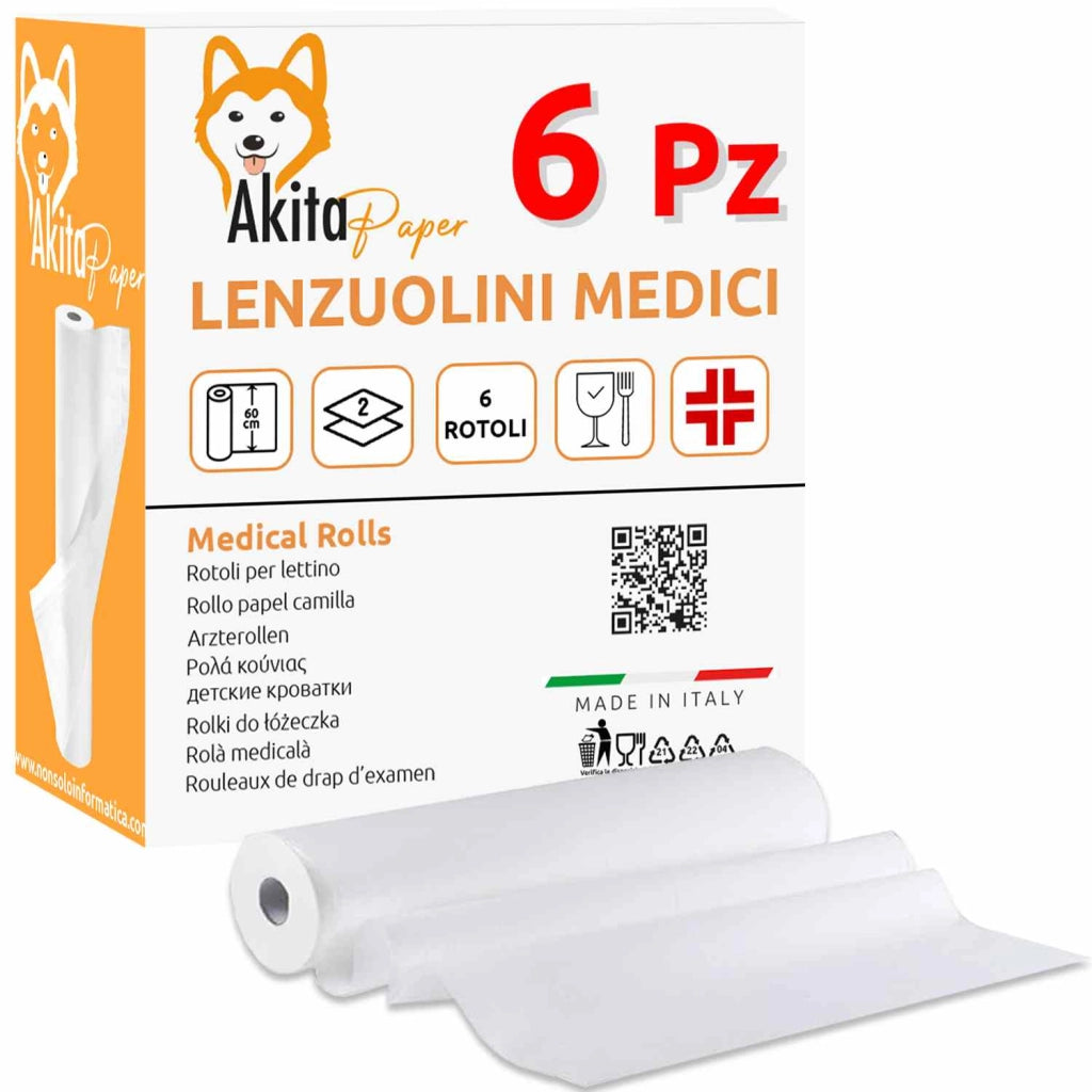 Akitaink Rotolo Carta Lettino per Estetiste e Ambulatori