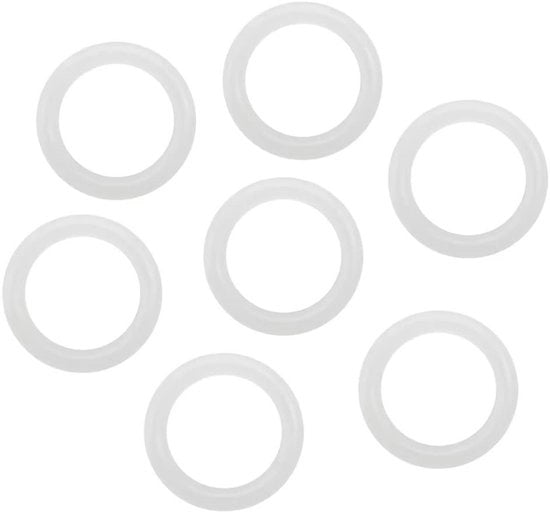 O-ring in gomma - 100 pezzi - Silicone trasparente - Adattabile a diverse applicazioni - Afdichting ring