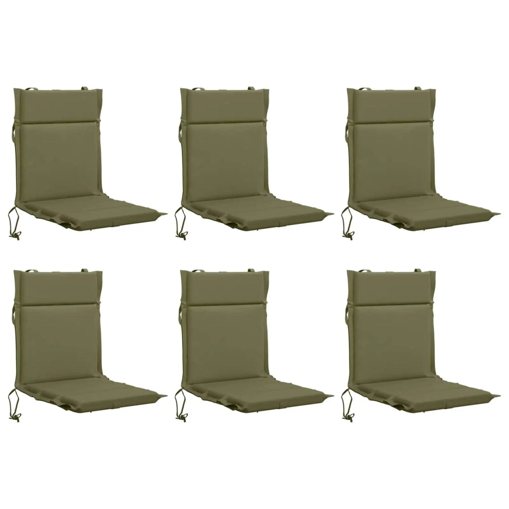 Cuscini per Sedia Alta in 6 Pezzi GEMERT 6 pcs 100% Poliestere 946443