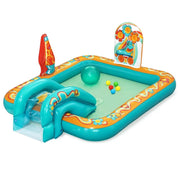 Trade Shop - Play Center Piscina Gonfiabile Retro Groove Per Bambini 193x152x74cm Giardino 53164 -