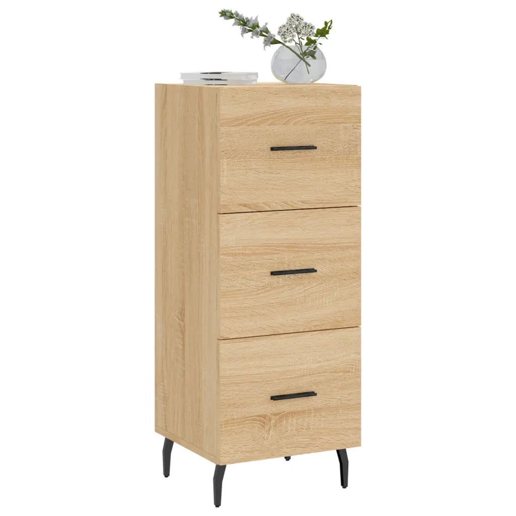 Credenza | Madia | Buffet da pranzo | Armadio da pranzo Rovere Sonoma 34,5x34x90 cm in Legno Multistrato