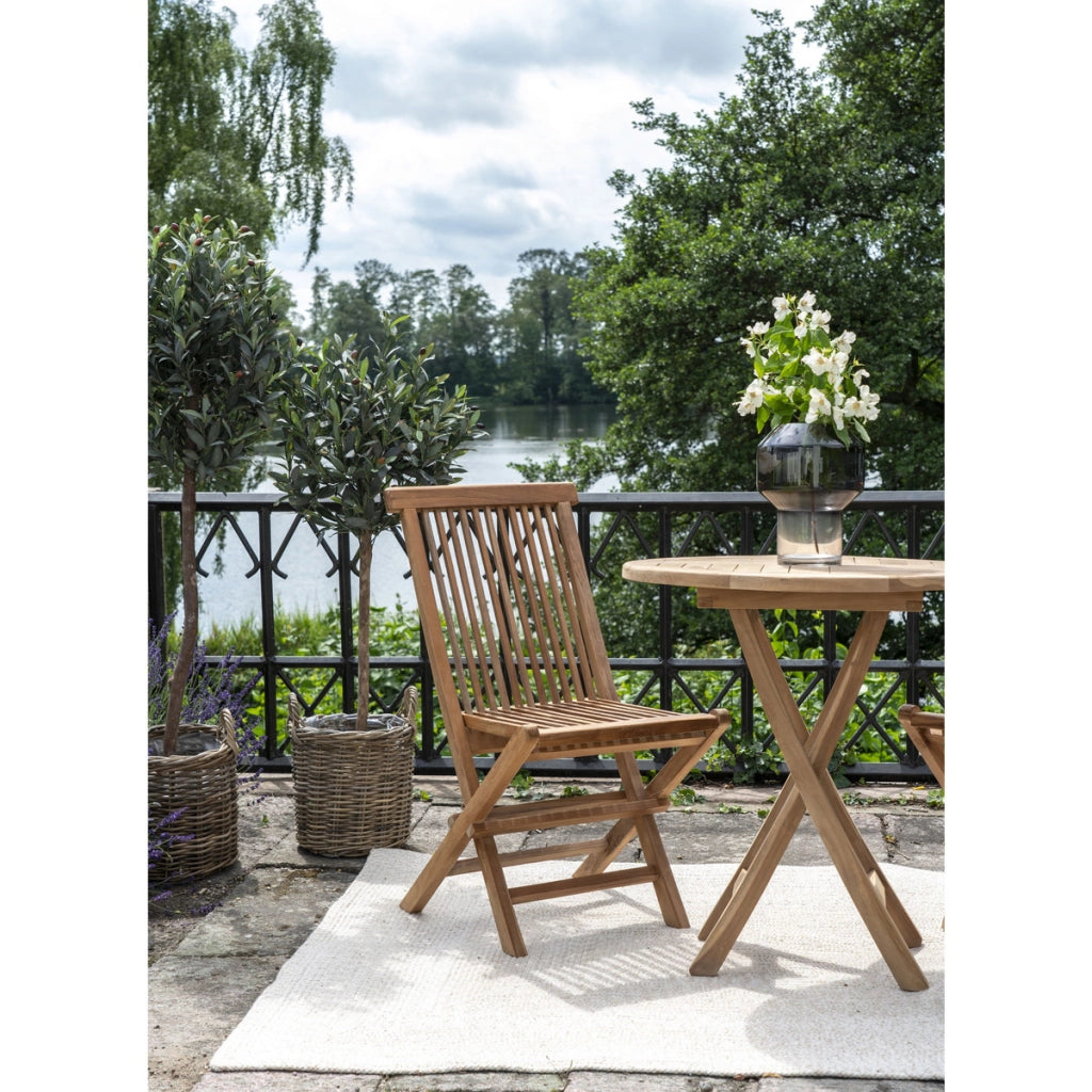 Set di 2 Sedie da Giardino Toledo, Marrone, Legno, 62x46x89 cm