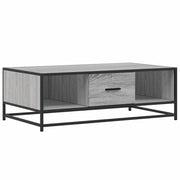 Tavolino da salotto | Tavolino da caff¨¨ | Tavolino da Soggiorno Grigio Sonoma 100x57x35 cm Legno Multistrato e Metallo