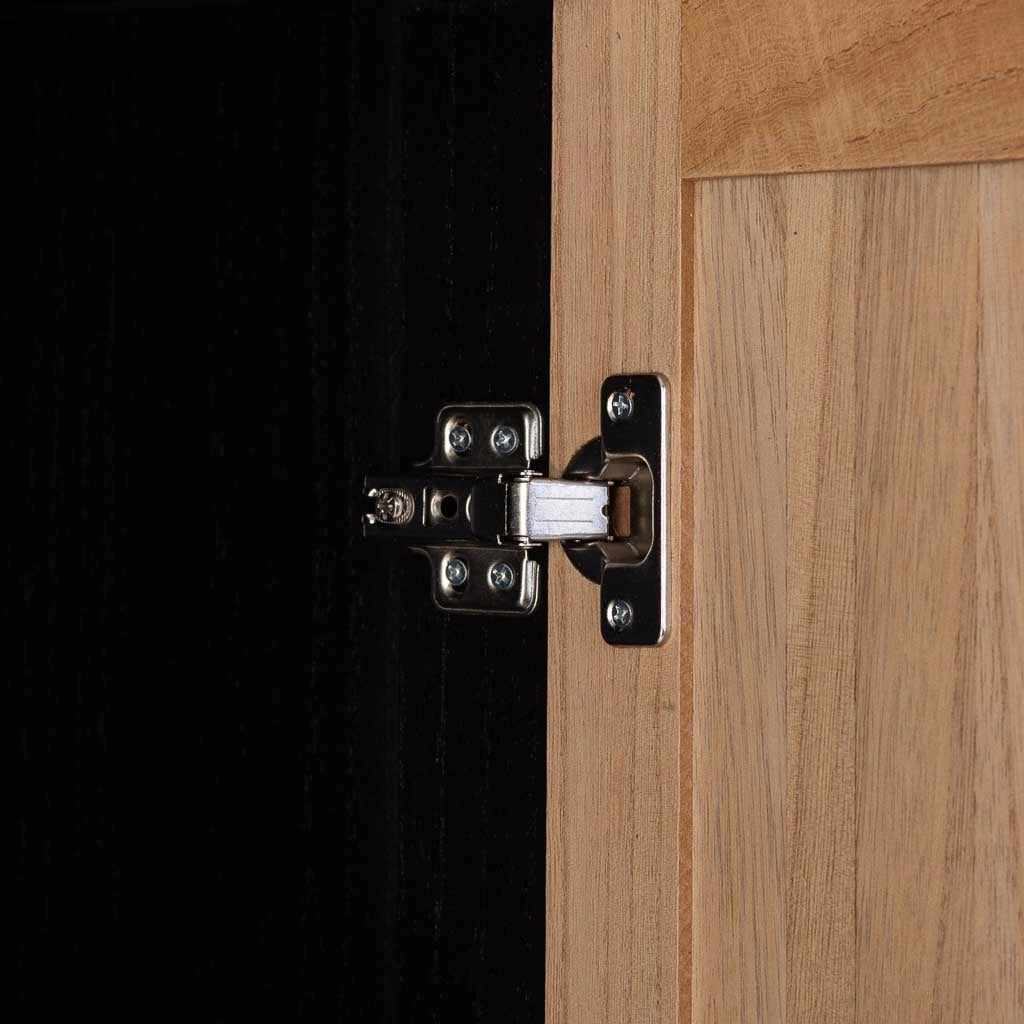 Armadio 2 ante in legno e metallo 100x40x160h cm