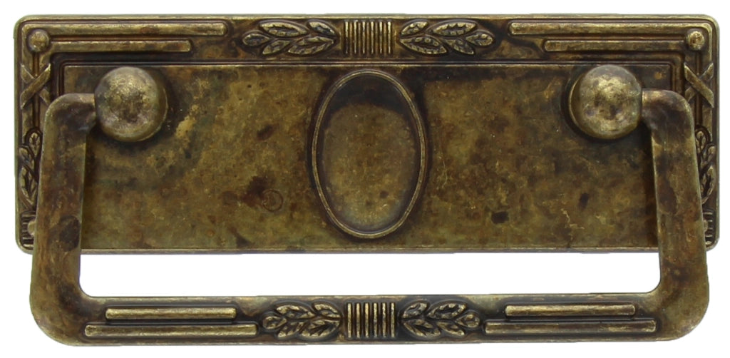 BL MANIGLIA 06060 97X45 MM  P.P.OTTONE ANTICATO- 5,0 blister