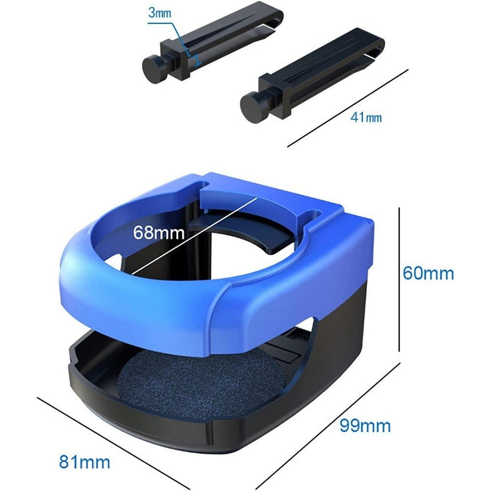 Trade Shop - Set 2 Pz Portabottiglie Universale Bevande Ganci Bocchette Aria Per Auto Camion -