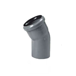 Curva 30° diam. 40 mm per tubo scarichi domestici 2 pezzi