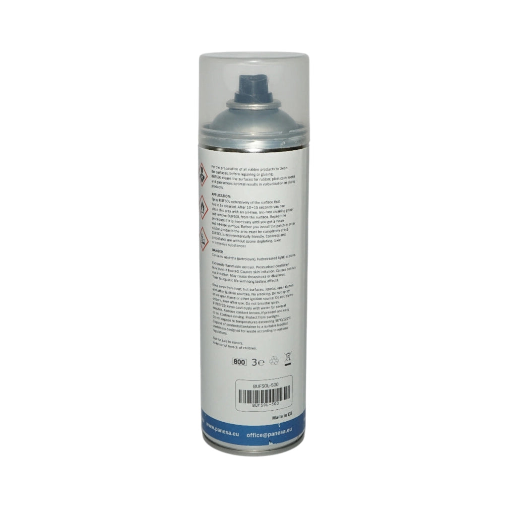 Spray per vulcanizzazione e pulizia pneumatici e gomma – 500 ml BUFSOL Pre-Buff Cleaner BS-500 Panversa
