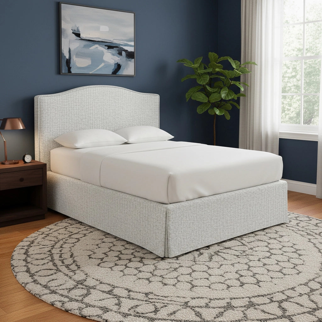 Batley, Letto Singolo Sfoderabile Made in Italy, Grigio Chiaro