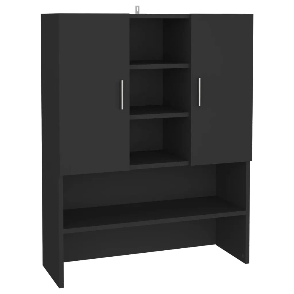 Mobile per Lavatrice Nero 70,5x25,5x90 cm 808387