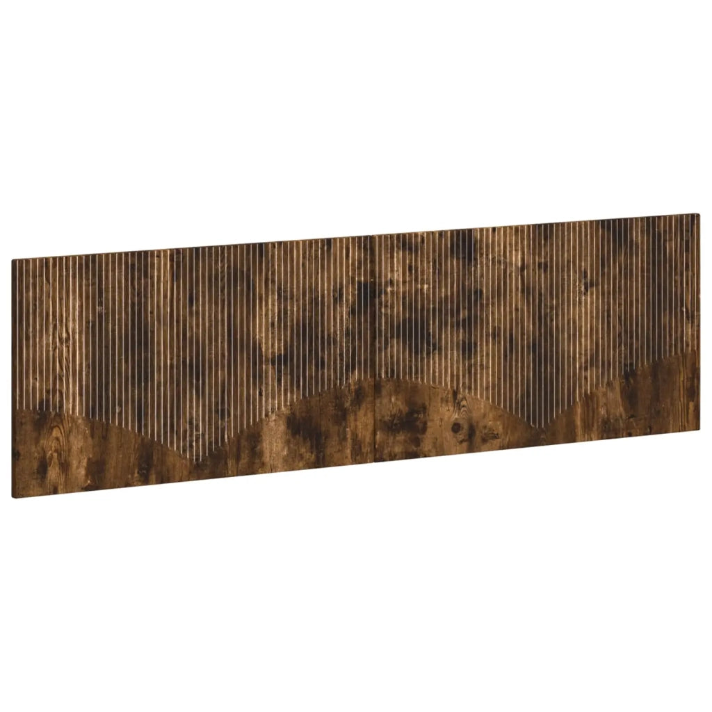 Testiera da Muro HOORN Rovere Fumo Legno ingegnerizzato 897380