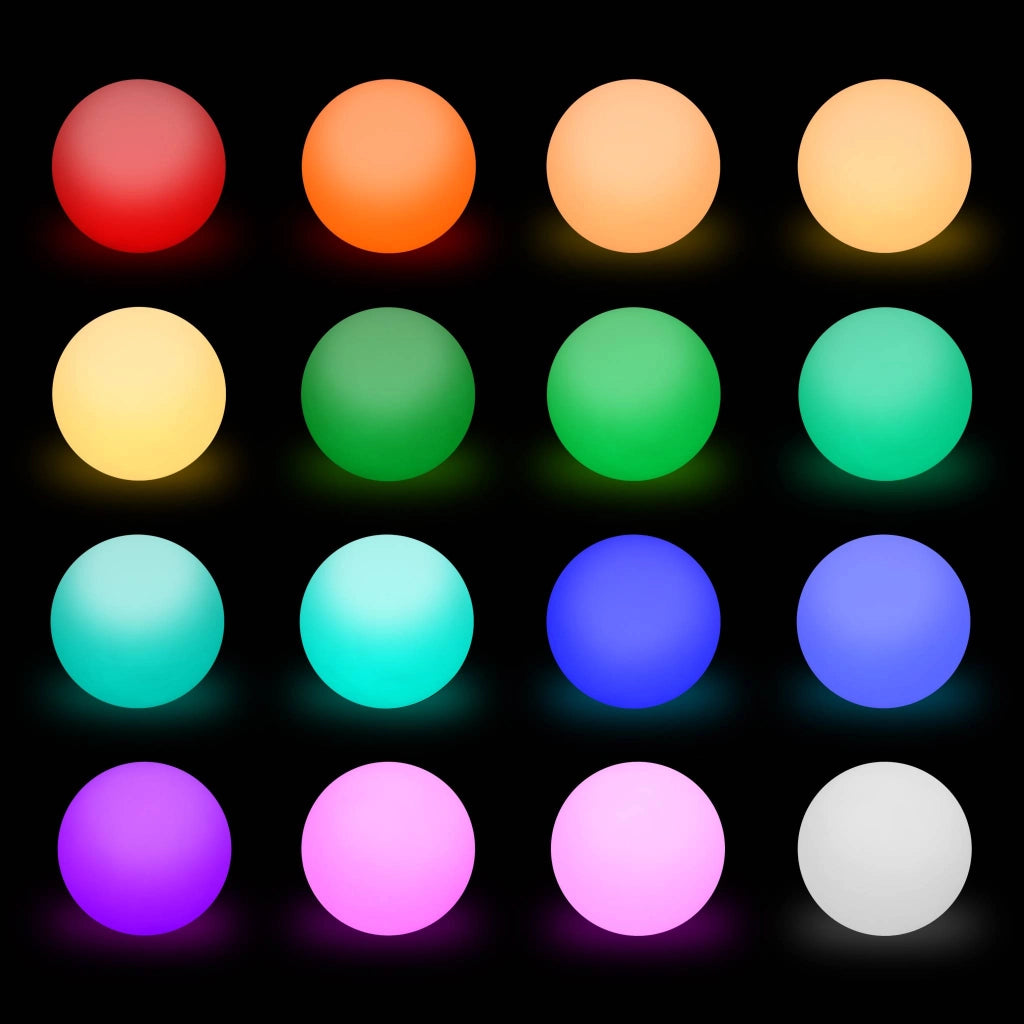 Palla luminosa a led senza fili, per interni/esterni, 16 colori