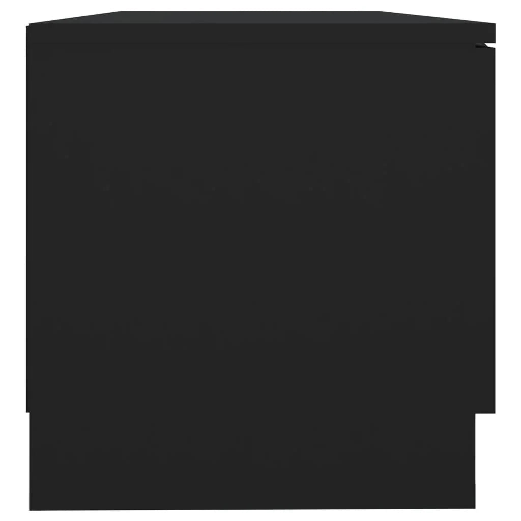 Mobile TV multimediale mensola TV credenza mobile TV sala da pranzo soggiorno camera da letto 80 x 35 x 36,5 cm legno ingegnerizzato nero 02_0026269