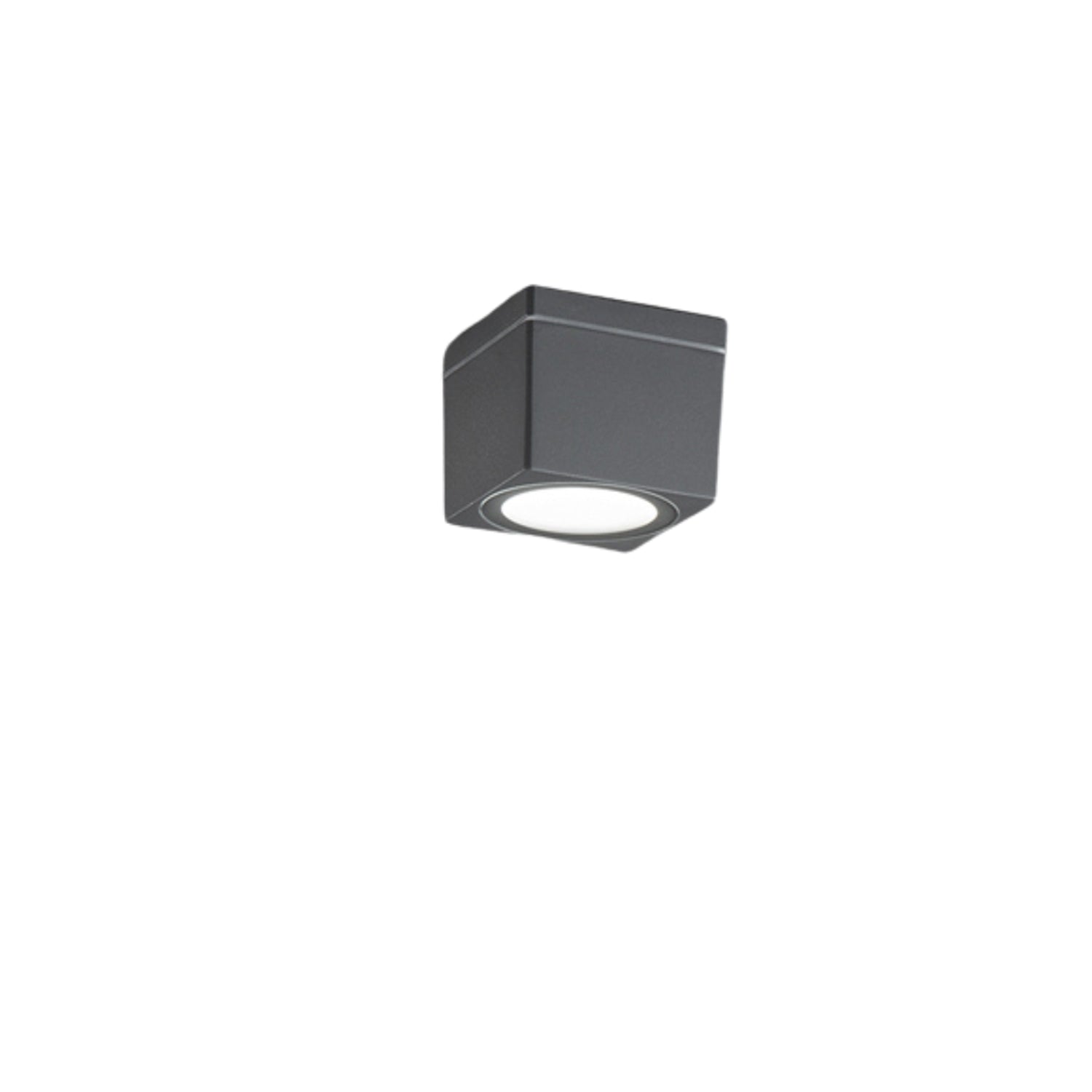 Plafoniera Esterno Minimal Up Alluminio Antracite 1 Luce Gx53 Ip65