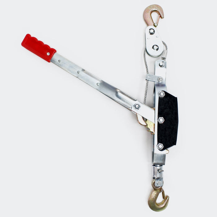 Paranco manuale 4000 kg 3m 2 trasmissione 2 ganci attrezzi garage officina fai da te 3416039/2