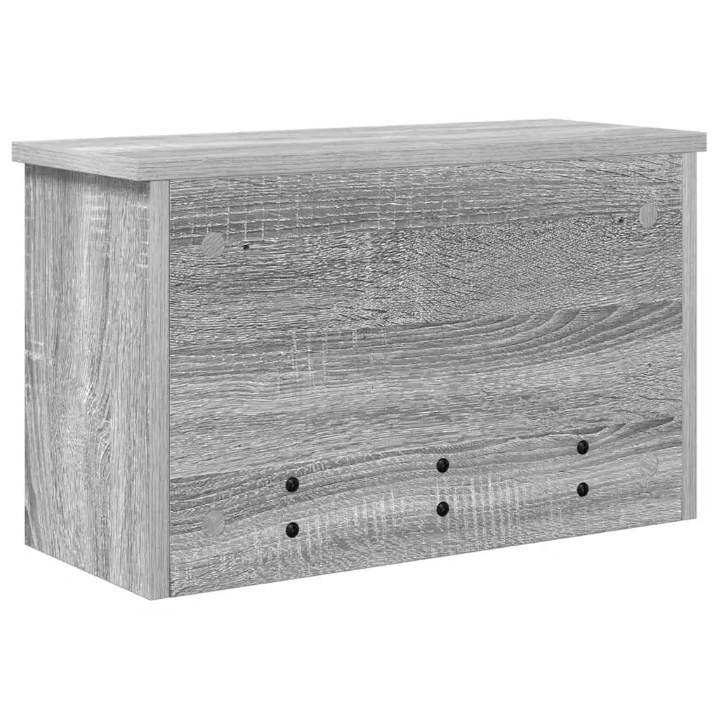 Appendiabiti a muro con porta Grigio Sonoma 50 x 20 x 30 cm 874336