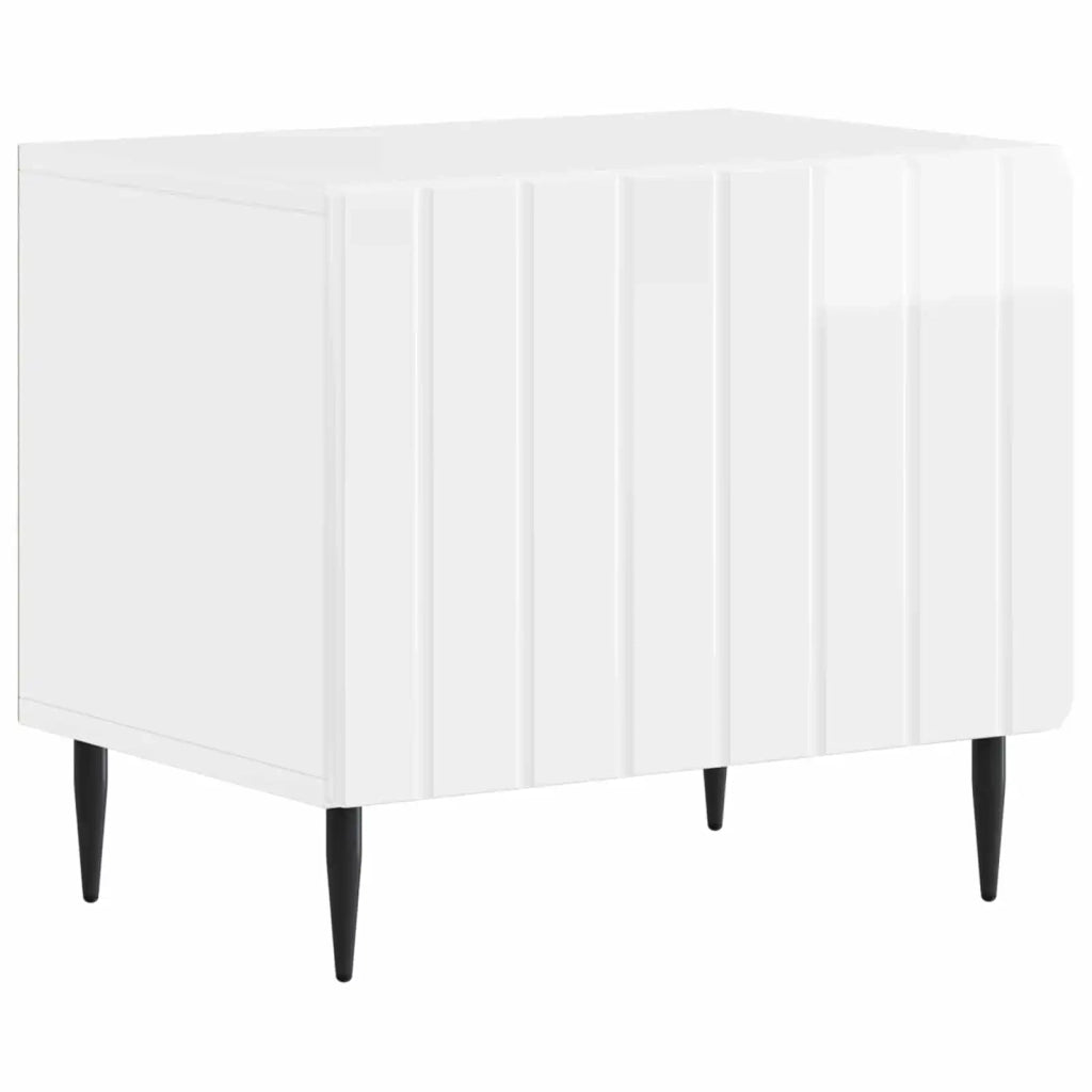 Mobile TV Bianco Lucido Legno ingegnerizzato 896459