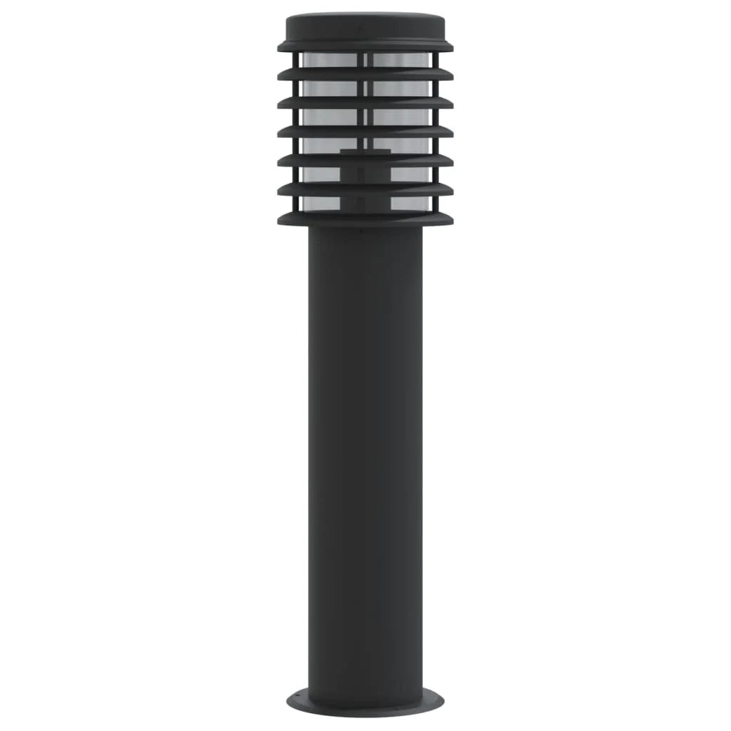 Lampada da terra per esterno 60 cm acciaio inox nero 02_0042509