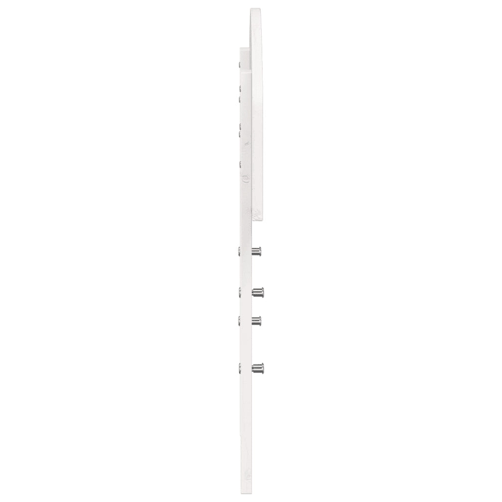 Testiera-Testata-Testiera Decorativa Bianca 75 cm in Legno Massello di Pino 363642