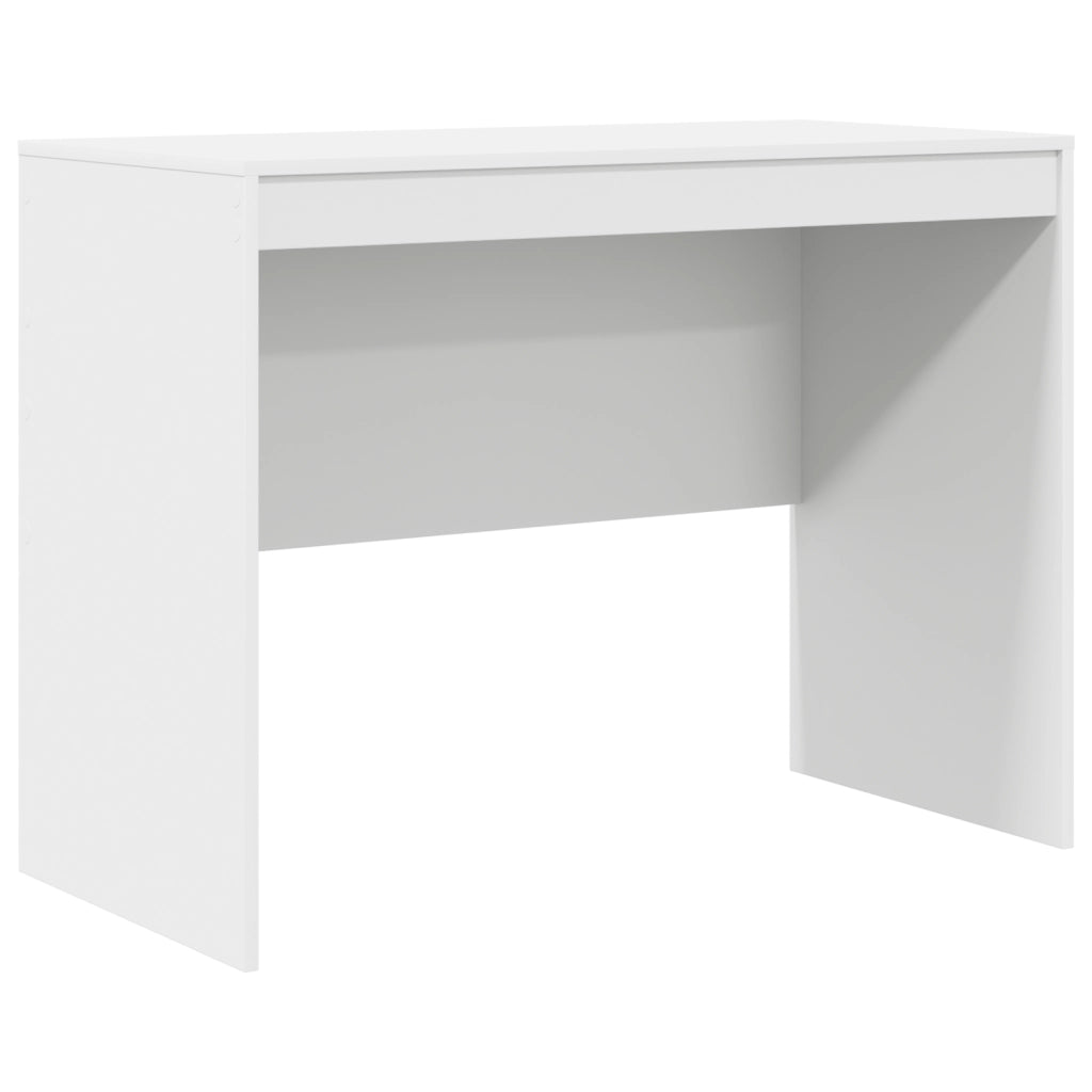Scrivania con storage bianca in legno ingegnerizzato