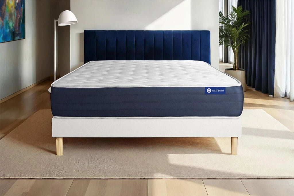 Kit rete e materasso Actilatex sleep 130x210cm - Spessore : 22cm - Lattice e memory foam - Bilanciato -