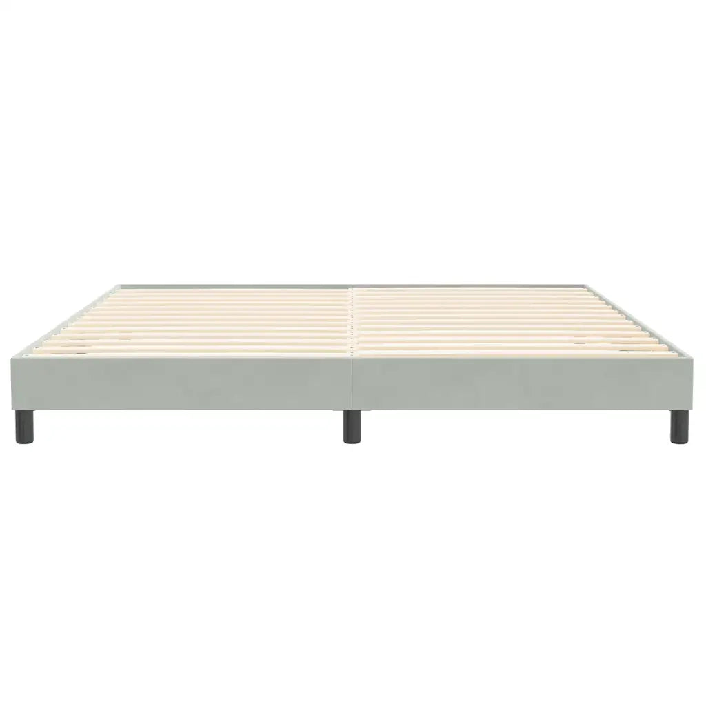 vidaXL Letto a Molle senza Materasso Grigio Chiaro 200x210 cm Velluto