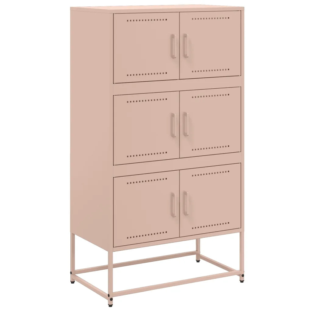 Credenza | Madia | Buffet da pranzo | Armadio da pranzo Rosa 68,5x38,5x123,5 in Acciaio
