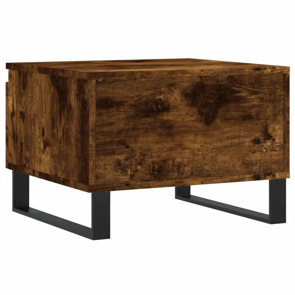 2 pz Tavolini salotto | Tavolino da caff¨¨ | Tavolino da Soggiorno Rovere Fumo 50x46x35 cm Legno Multistrato