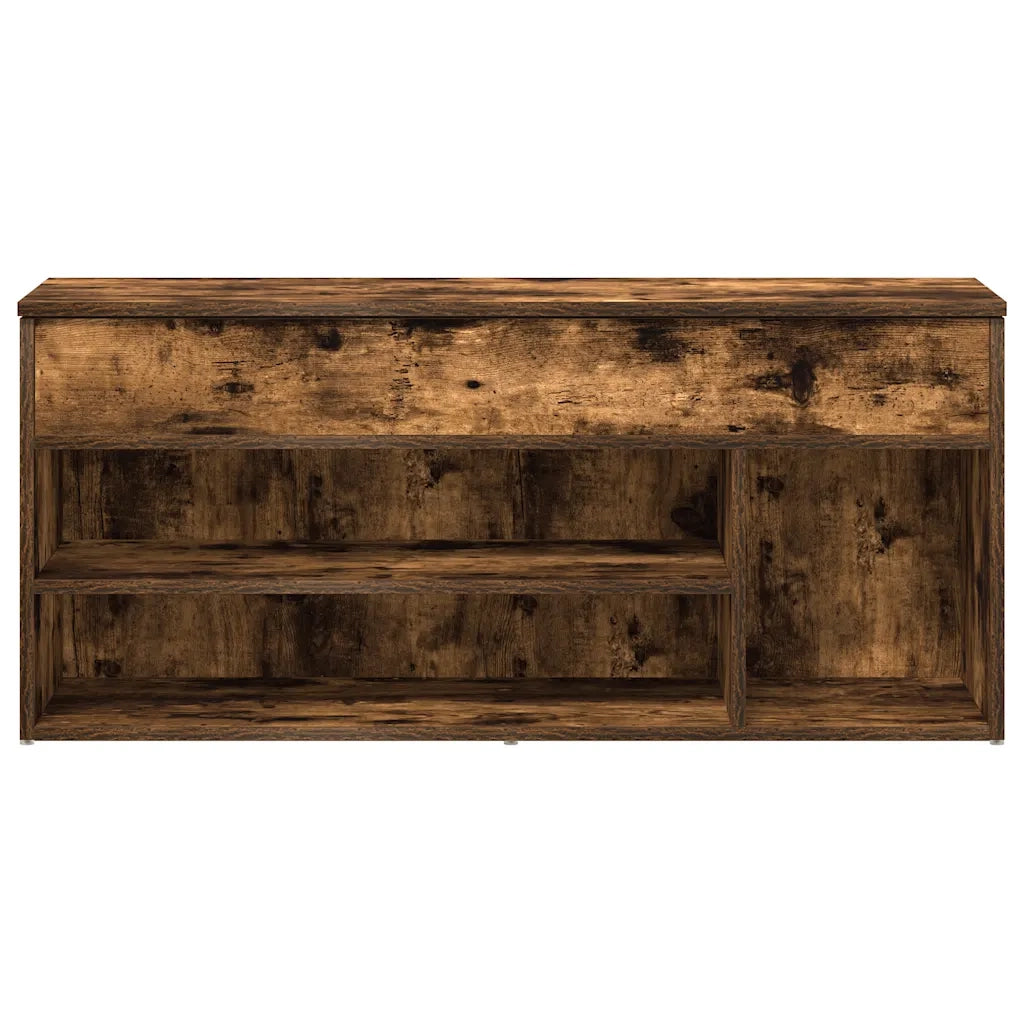 Scarpiera Rovere Fumo 102x30,5x45 cm in Legno Multistrato 859140