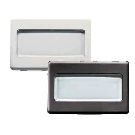 PULSANTE CON PORTANOME 'SYSTEM' 3 moduli - 1P NA 250V - Nero - GEWISS