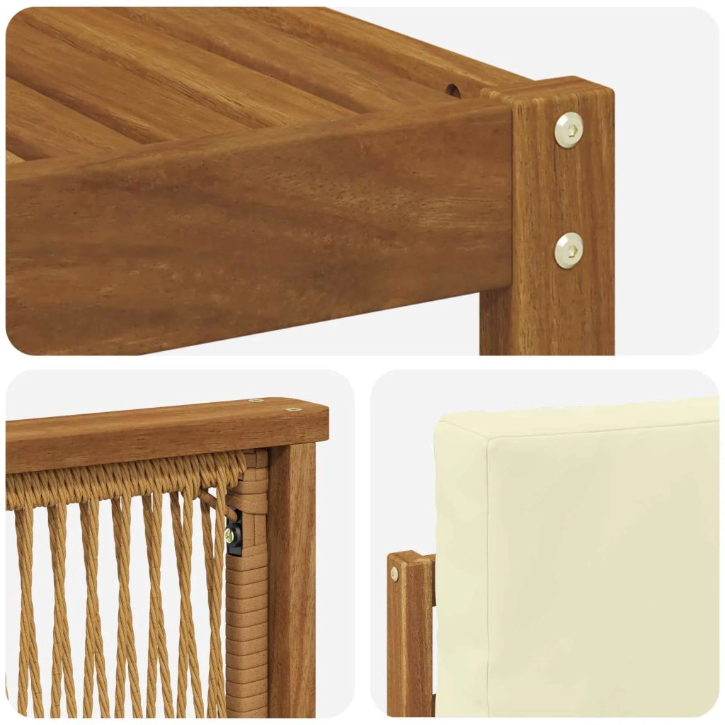 Set divani Legno di Acacia Massello 3384866