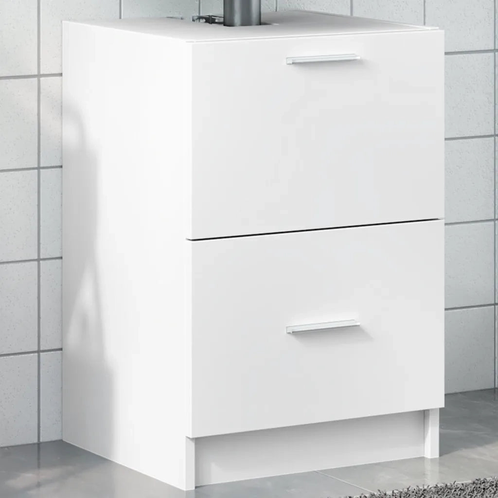 Mobile Lavabo | Armadio Lavabo Bianco 80x33x60 cm in Truciolare