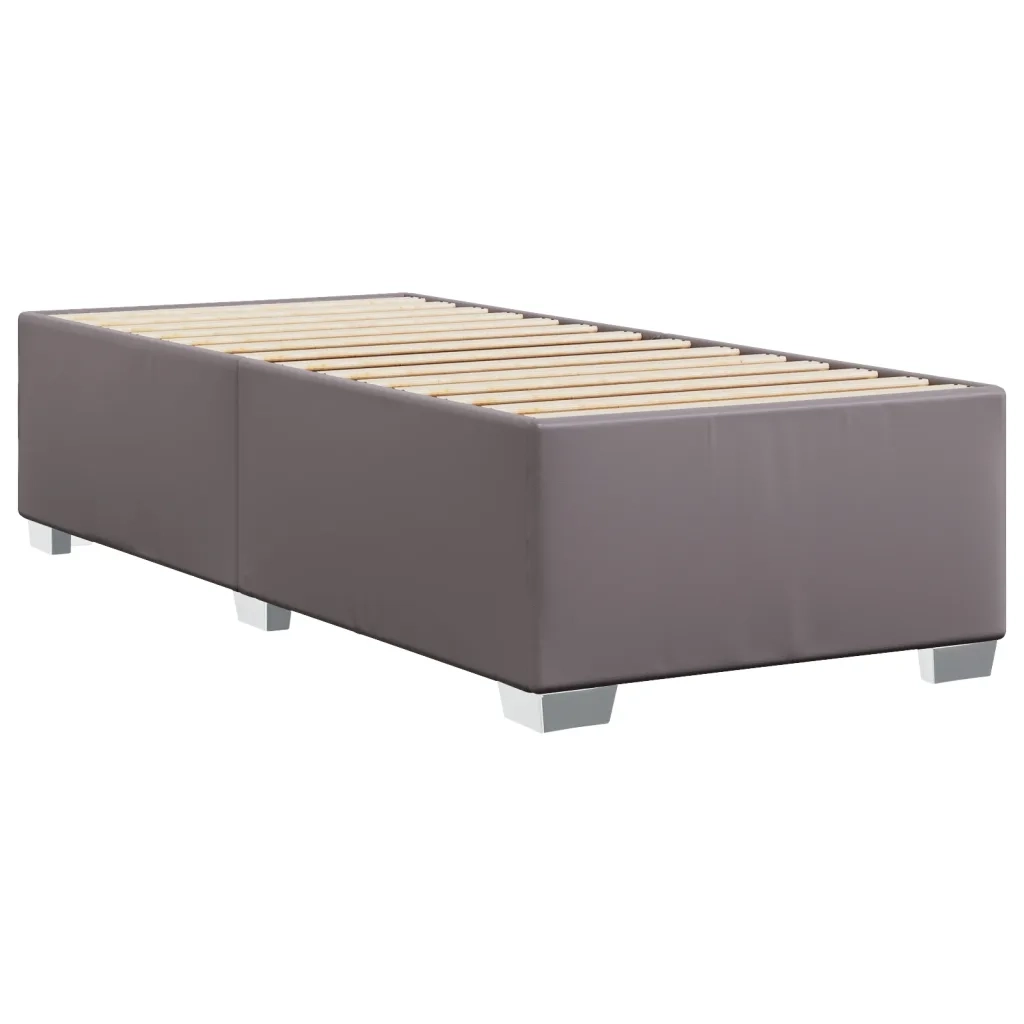 Giroletto-Struttura Letto Grigio 80x200 cm in Similpelle 429022