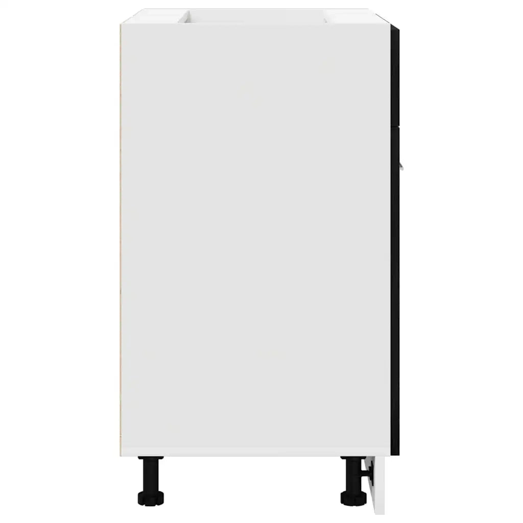 vidaXL Armadio Base con Cassetto Rovere nero 60 x 46 x 81.5 cm