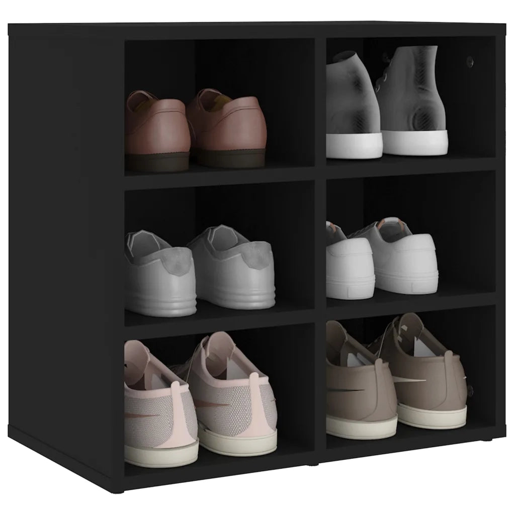 Scarpiera | Mobile per scarpe Nera 52,5x30x50 cm